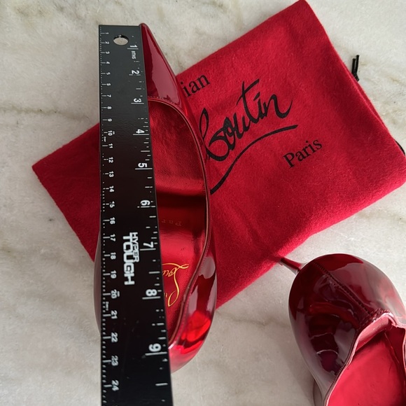 Christian Louboutin Kate Pointed Toe Red Shoes with Dust Bag - Picture 10 of 11